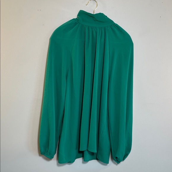 two hearts Tops - 5/$35 BUNDLE Elegant Tie Bright Back Green Women's Blouse